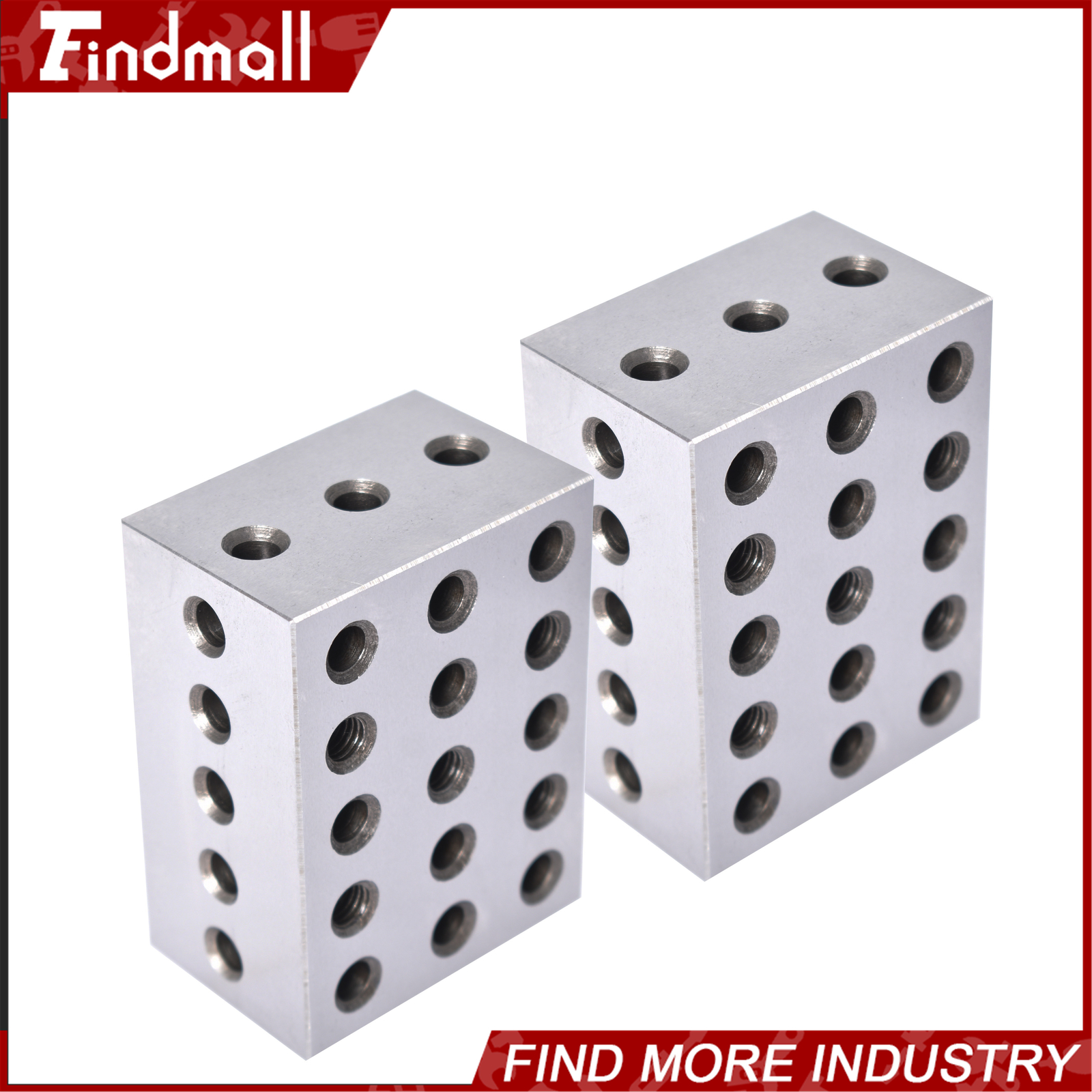 Ultra Precision 1 Matched Pair 2-3-4 Blocks 23 Holes .0002" Precision New