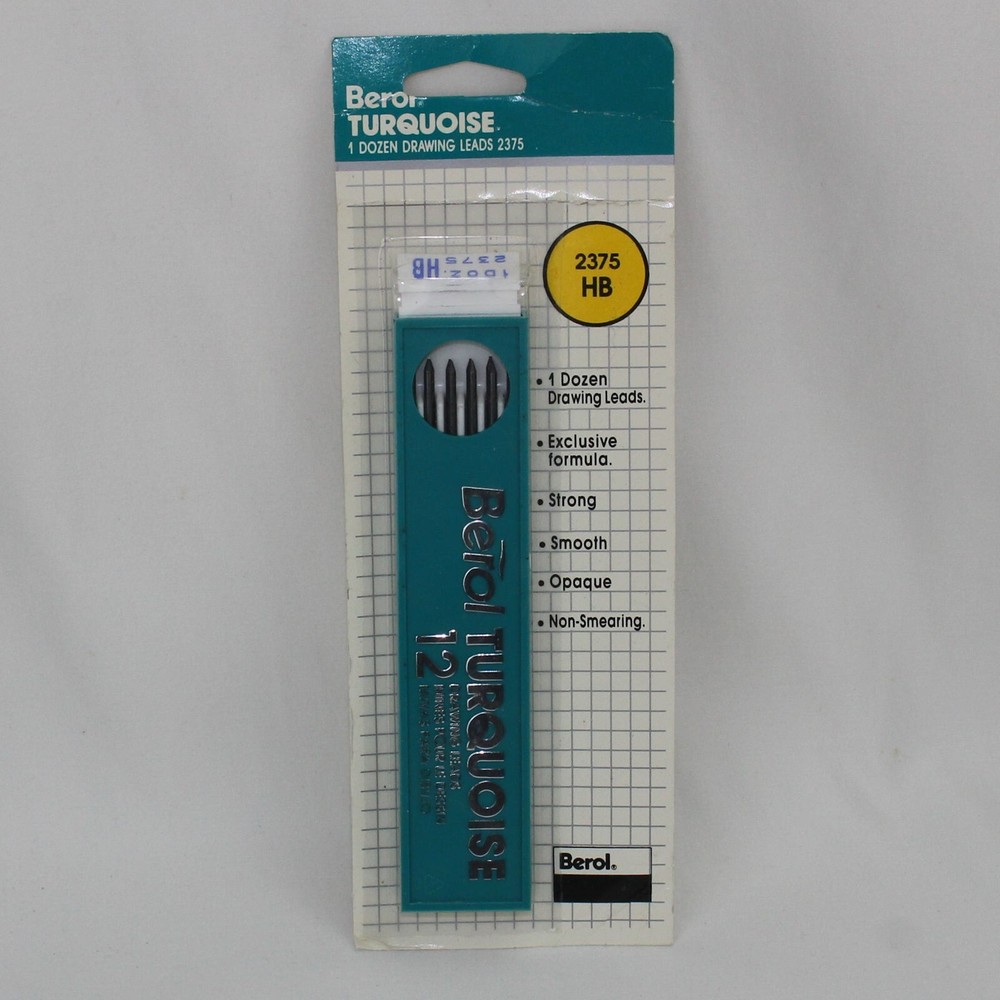 Berol Turquoise Drawing Leads 12 Leads 2375 HB