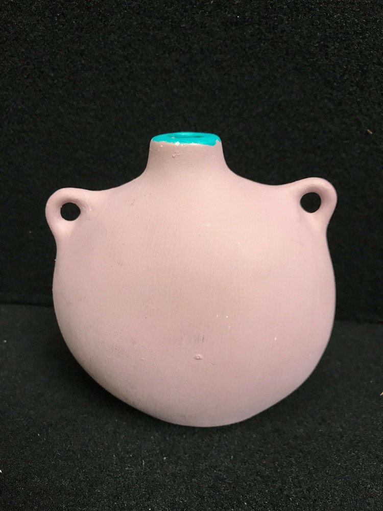 Small Handpainted Turtle Ceramic Decorative Vase