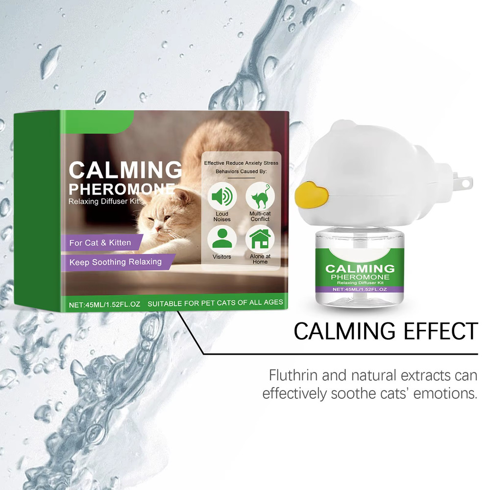 45ML Cat Pheromone Calming Diffuser Effectively Relieves Anxiety Stress Soothing