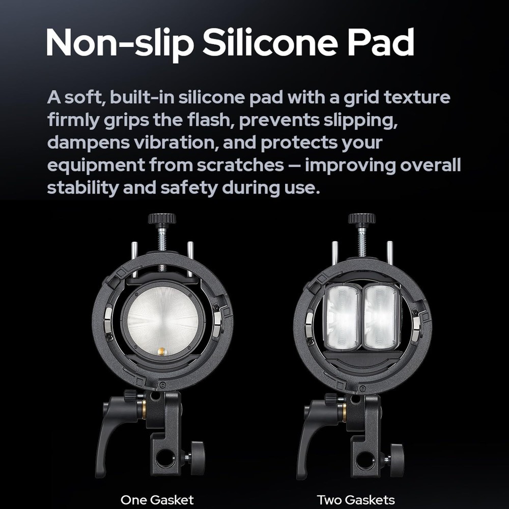 Godox S3 Speedlite Bracket Flash Bracket for Softbox Snoot Bowens Mount Holder