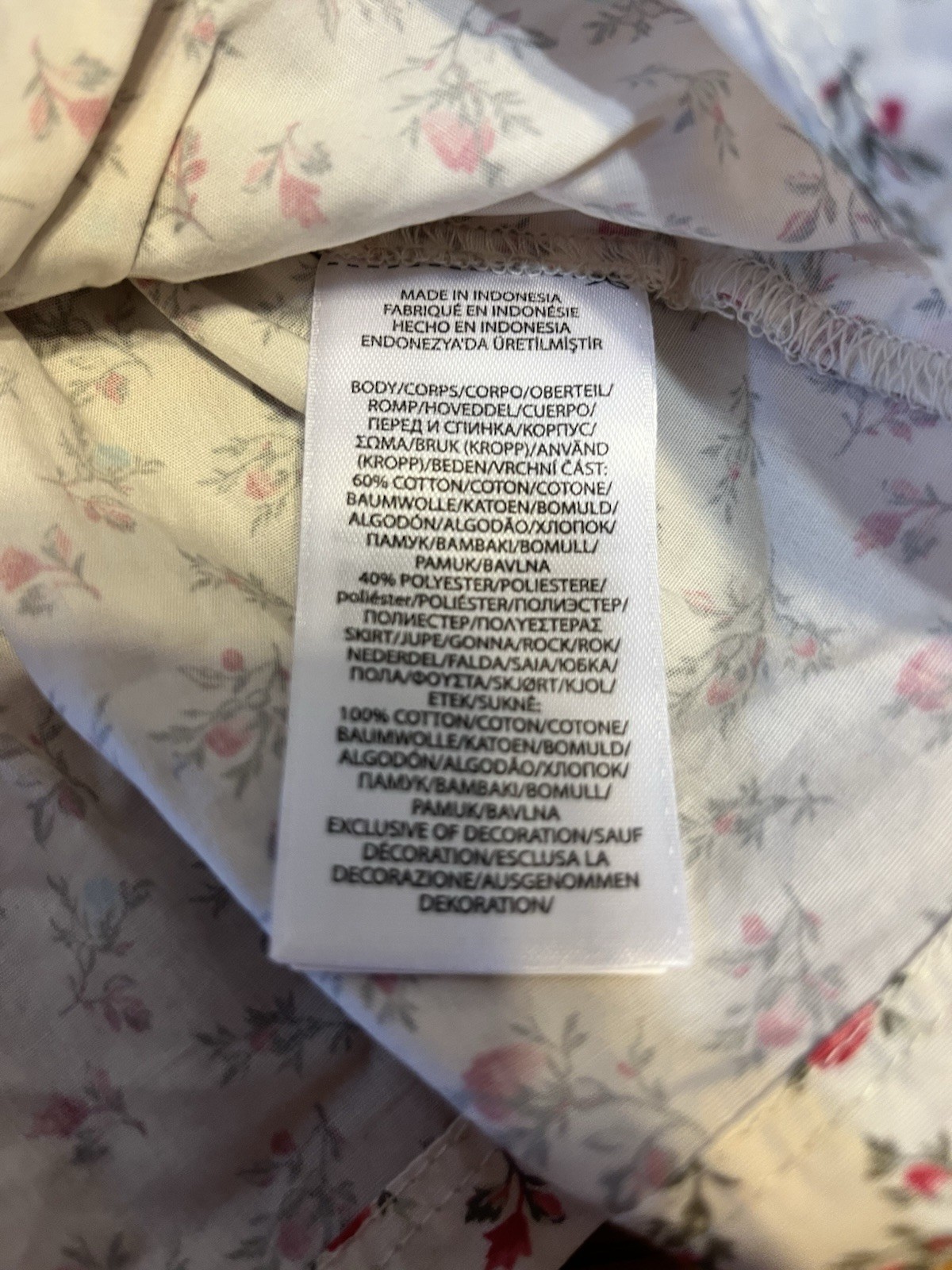 Polo Ralph Lauren Floral Fleece Sweatshirt Dress Baby Girl Size 6 Months NEW