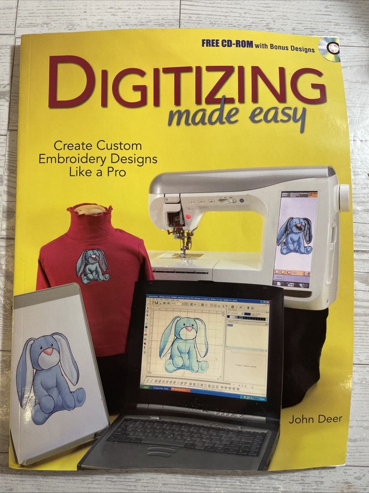 DIGITISING MADE EASY CREATE CUSTOM EMBROIDERY DESIGNS LIKE A PRO John Deer CDROM