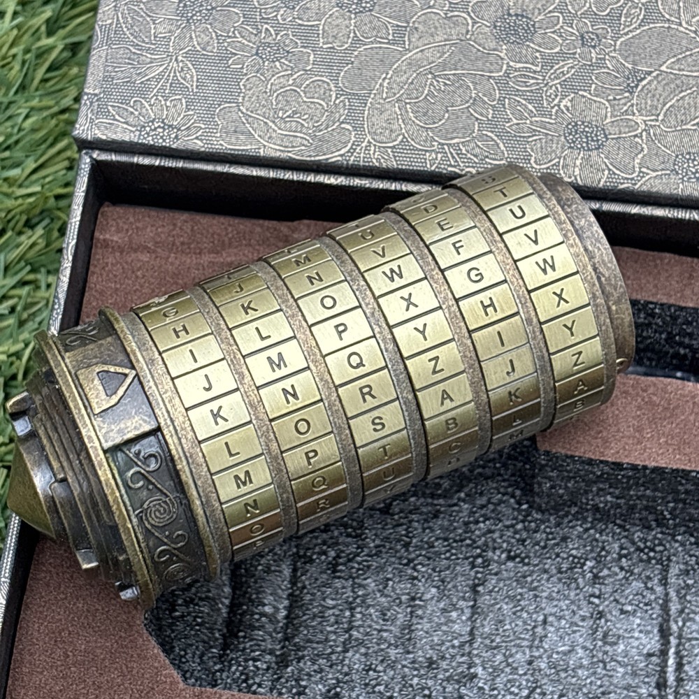 Da Vinci Code Cryptex His & Her Rings No Manual But Code