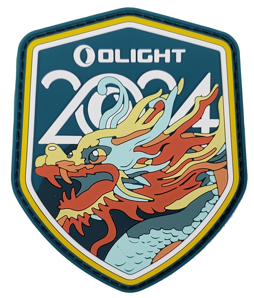 Olight 2024 Dragon Patch Swags, 3.50" x 2.75", 2 Patches