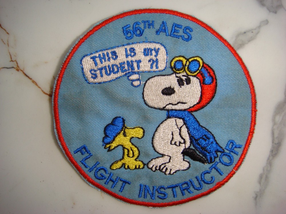 USAF 56th AEROMEDICAL EVACUATION SQUADRON SNOOPY DOG FLIGHT INSTRUCTOR