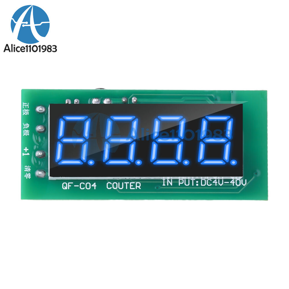 Digital Display 4 Digit Counter Module 0-9999 Counter Module W/ Memory Function