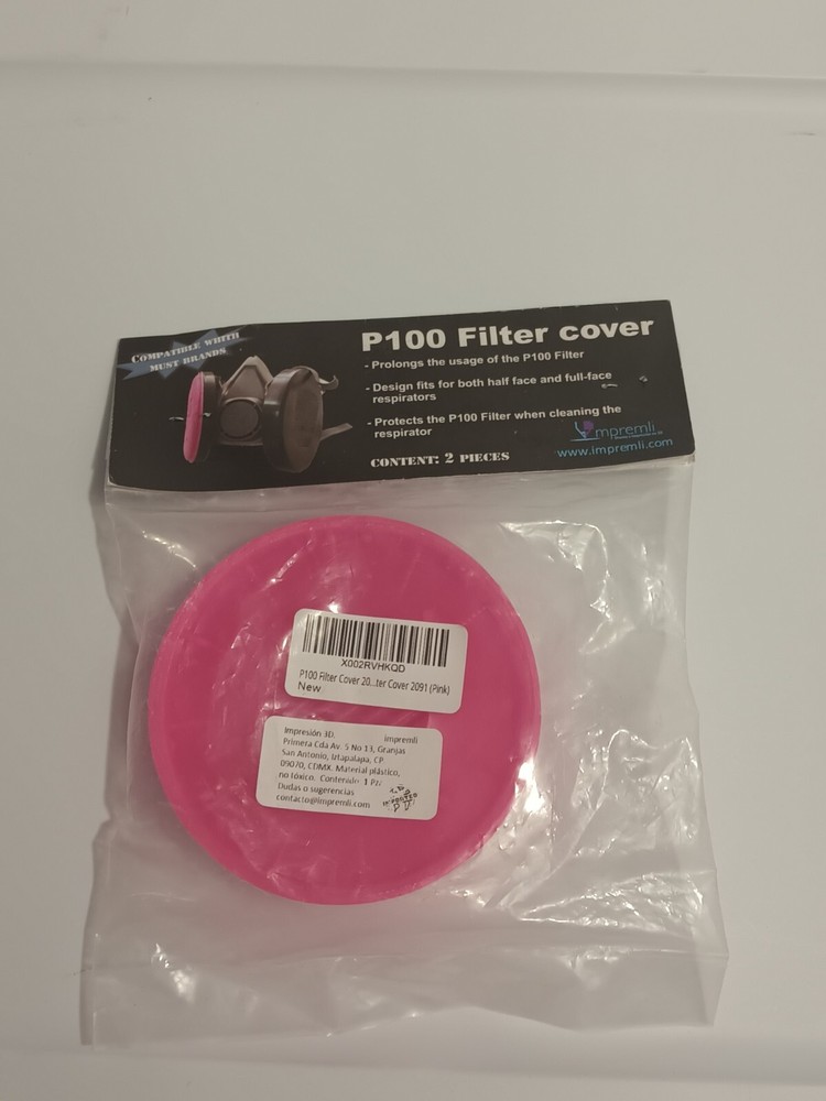 Impremli 2 Pack New p100 filter covers Set Pink