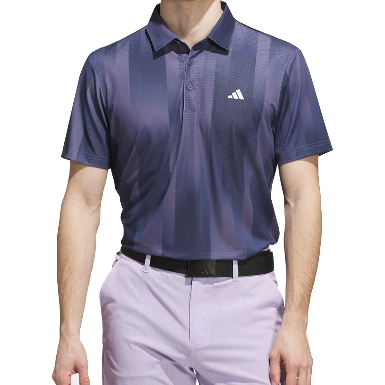Adidas Golf Men's Ult365 Mesh Radiant Print Polo Shirt Performance Breathable