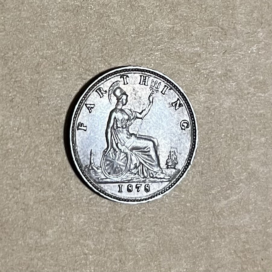 1878 Farthing - Great Britain Victoria EF