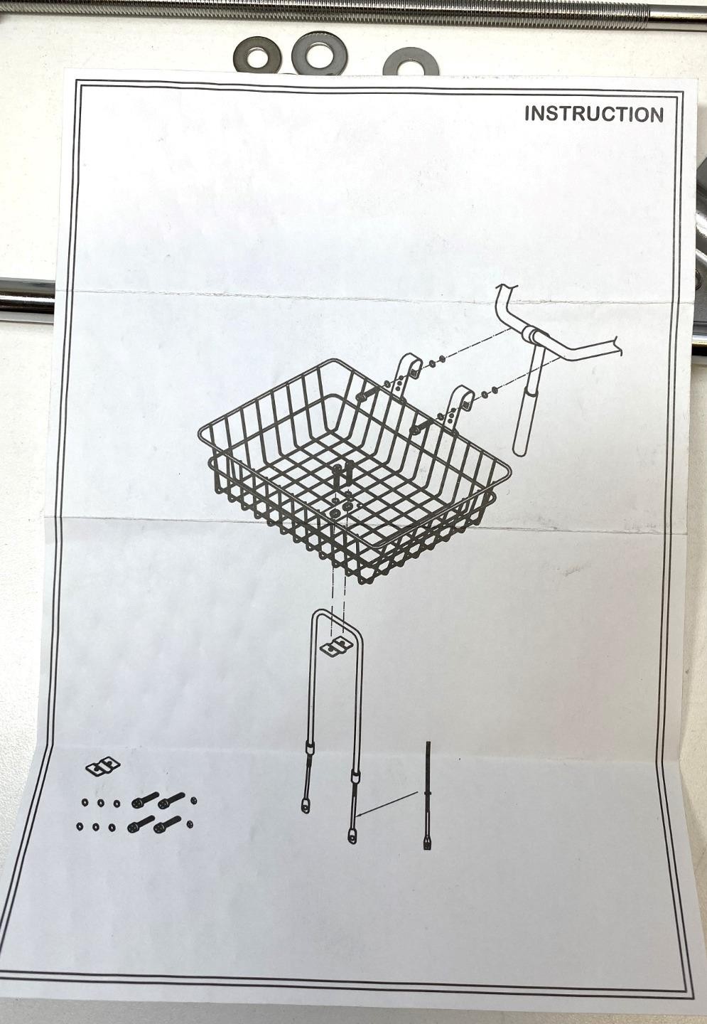 new Sunlite Bicycle Standard Deep Wire/Mesh BASKET