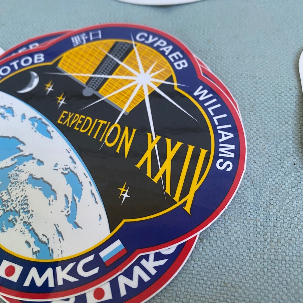 NASA Space Program Expedition ISS Space Station Sticker Lot 20 Crew Patch Logo