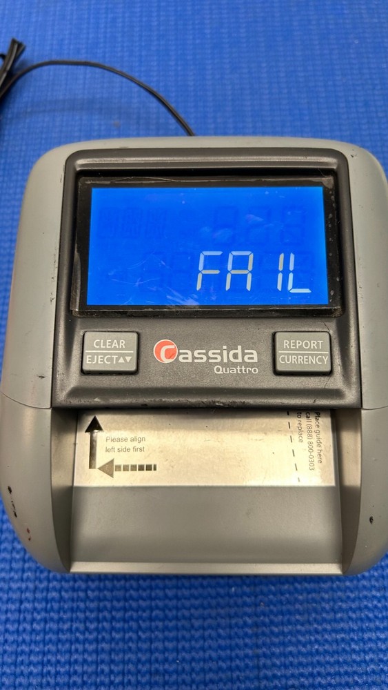 CASSIDA QUATTRO COUNTERFEIT BILL DETECTORS (QTY 9)