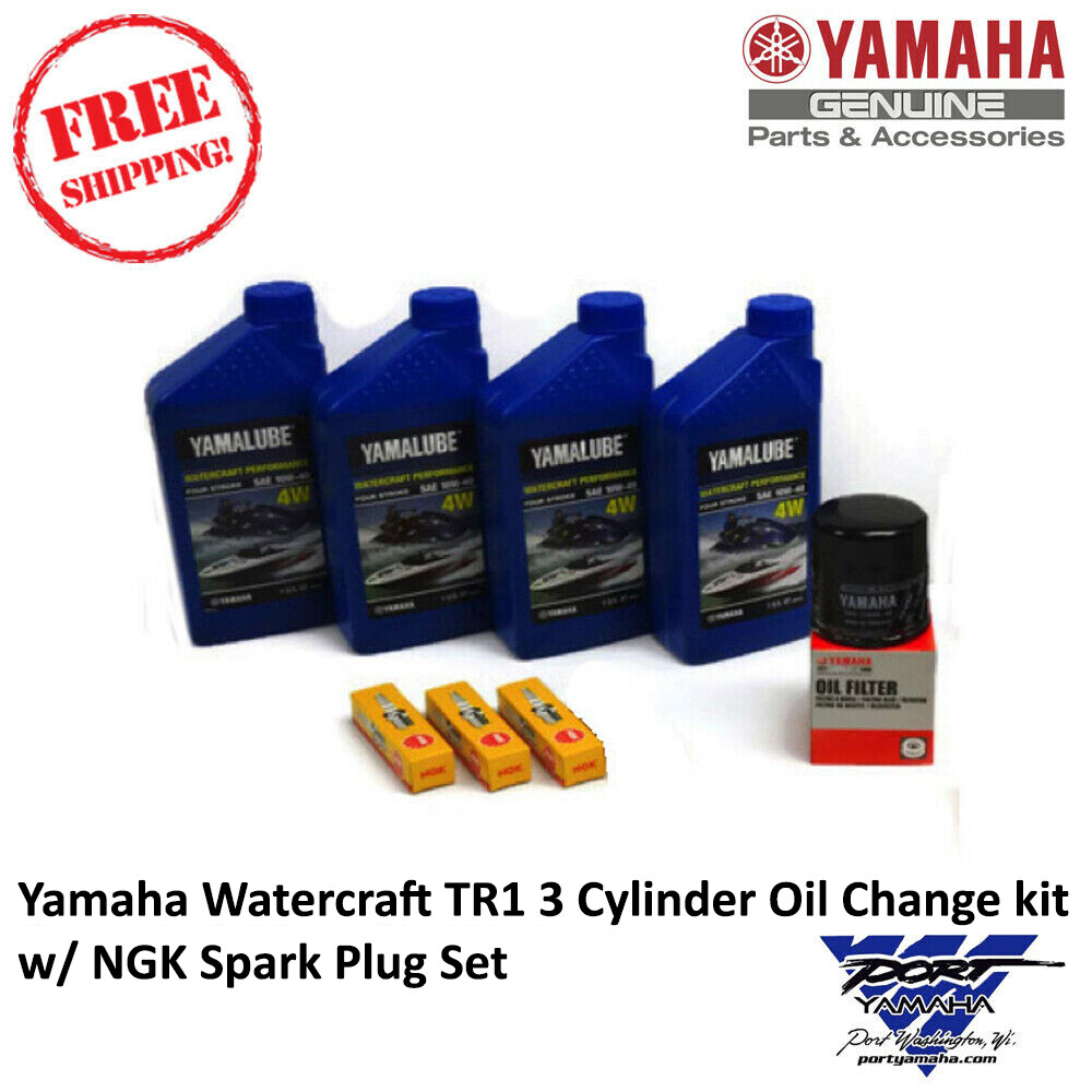 YAMAHA 2016-2023 VX Sport Deluxe Cruiser V1 TR1 Oil Change Kit & NGK Spark Plugs