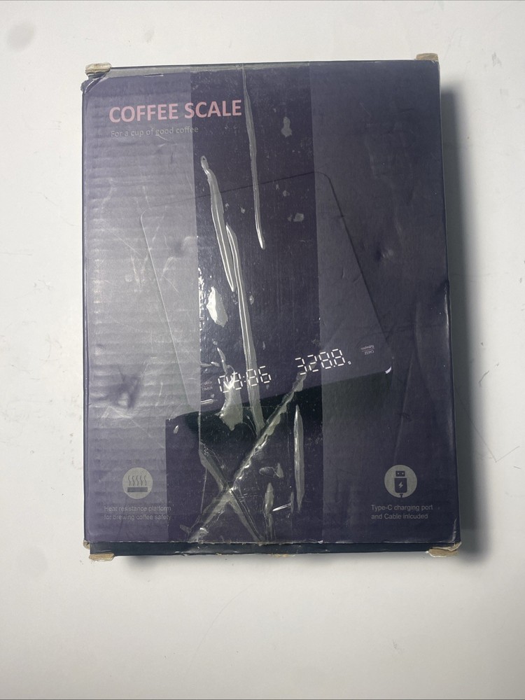 Digital Coffee Scale with Timer LED Screen USB 3kg 0.1g Precision Kitchen Espres