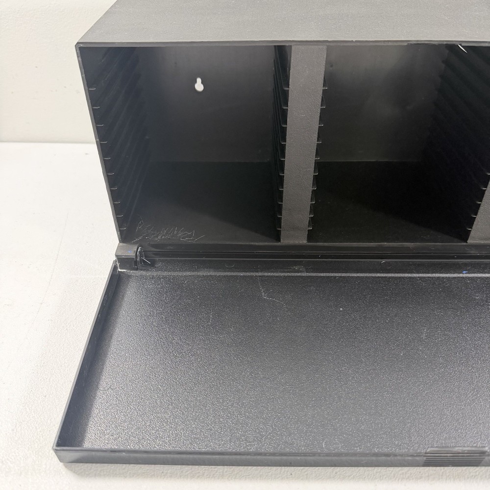 Laserline CD Storage 36 Compact Disc Case Holder Wall Mountable W/Drop Down Door