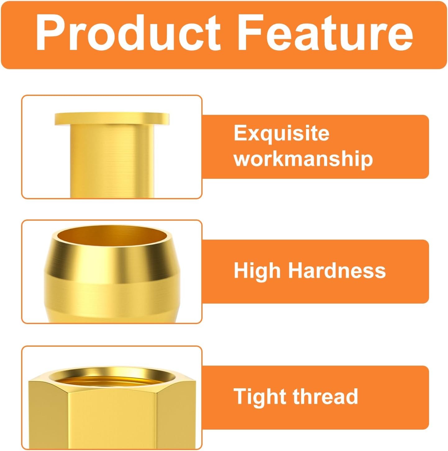 GASHER 10Pcs 15Inch Air Compressor Unloader Tube Kit, Contains 1/4" Sleeve Ferru