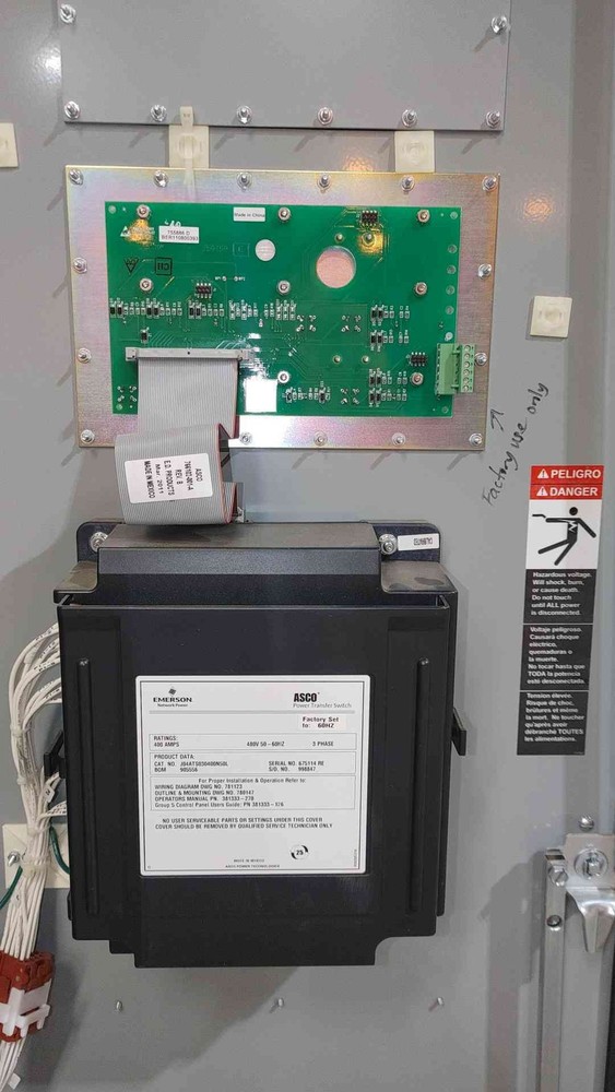 400A ASCO 400A ATS Automatic Transfer Switch 480v NJ04ATS030400N50L