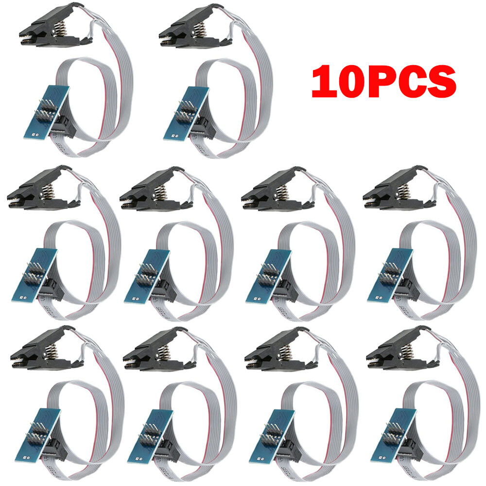 10Pack SOIC8 SOP8 Test Clip Adapter For EEPROM programming on USB Programmer NEW