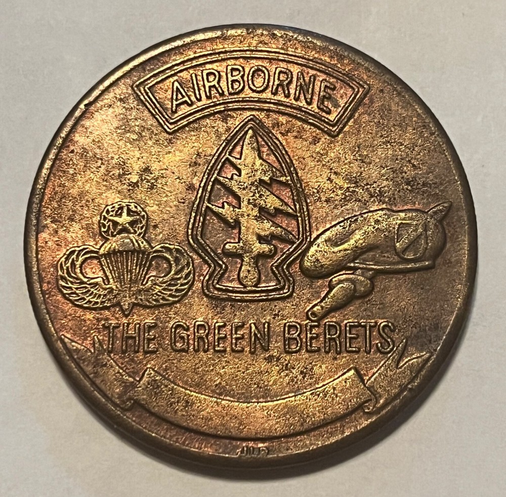 Airborne Green Berets/ special forces, Engineer challenge coin