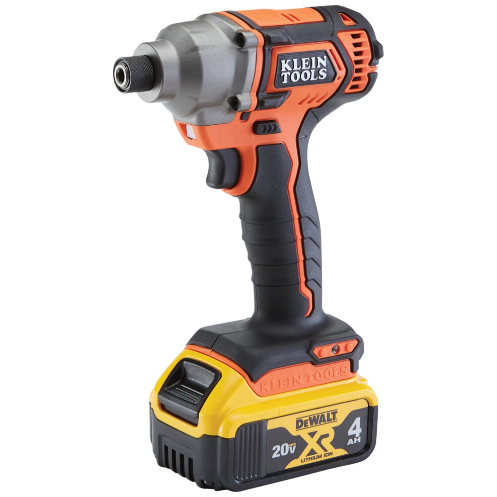 Klein Tools BAT20CD1 Battery-Operated Compact Impact Driver, Full Kit