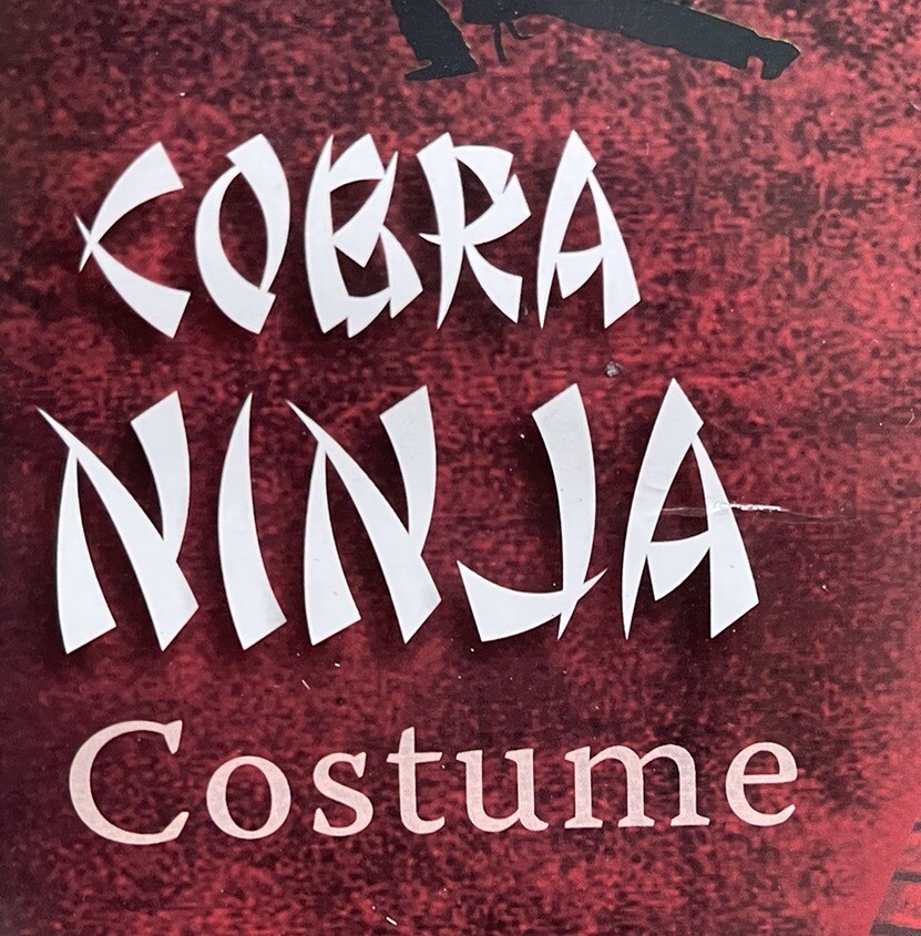 Cobra Ninja. Costume. Size 8. New.