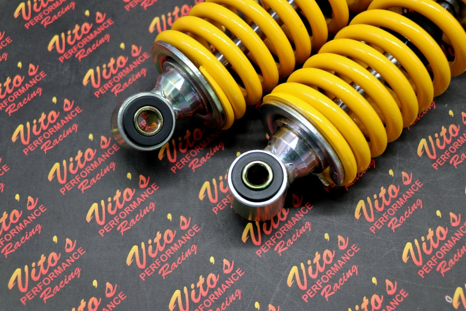 2 x NEW FRONT SHOCKS 1987-2006 Yamaha Banshee ATV springs YELLOW