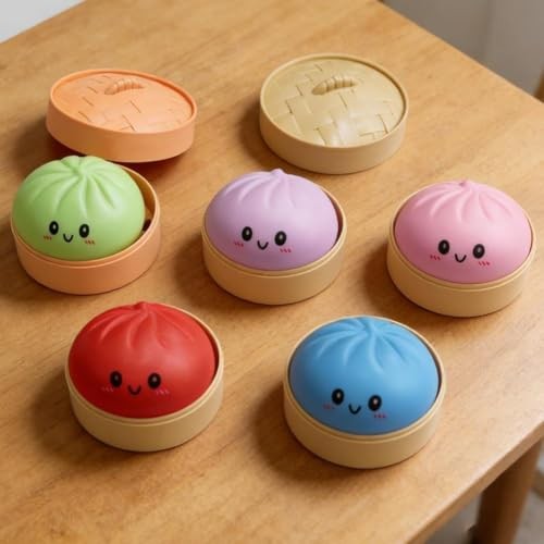 Dumpling Squishy, Mystery Dumpling Squishy, Dumplings Sensory Squeeze Purple