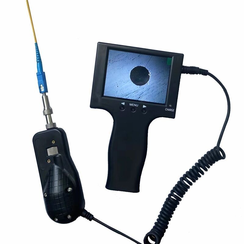 200X 3.5" Handheld LCDFiber Optic Connector Endface Inspection Probe Microscope