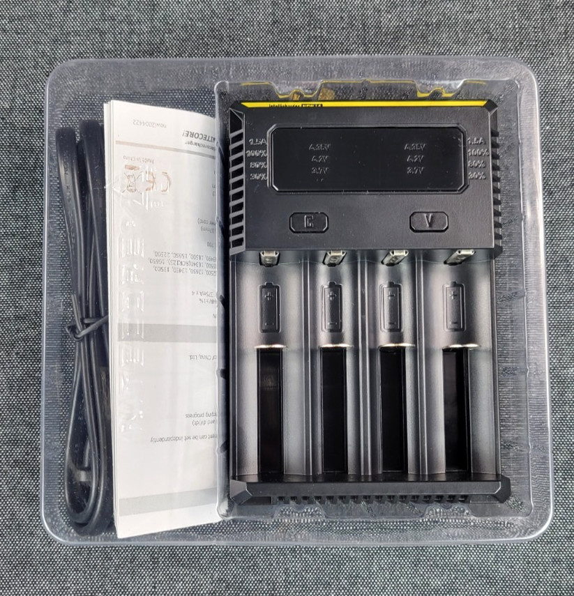 NiteCore i4 Intellicharger 2016 Battery Charger for RCR123A 14500 26650,etc NOB