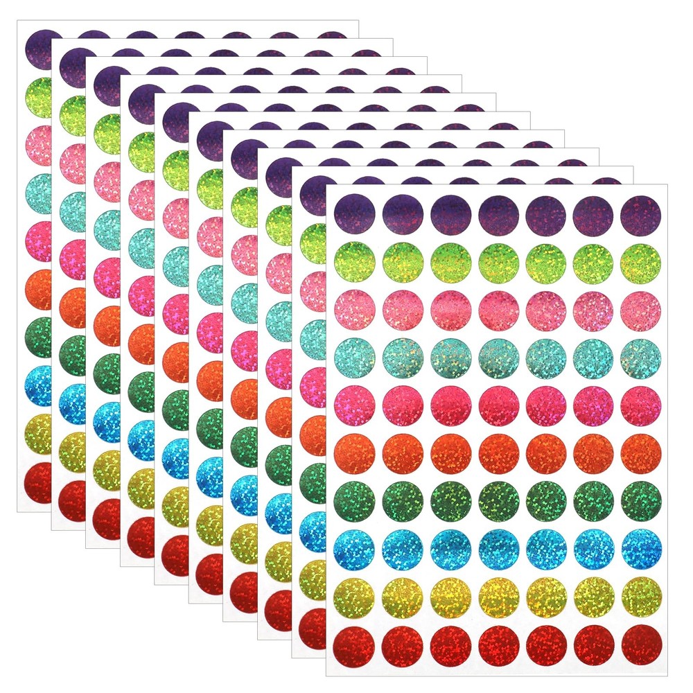 700 PCS Colored Dot Stickers 3/4" Round Color Coding Labels Stickers...