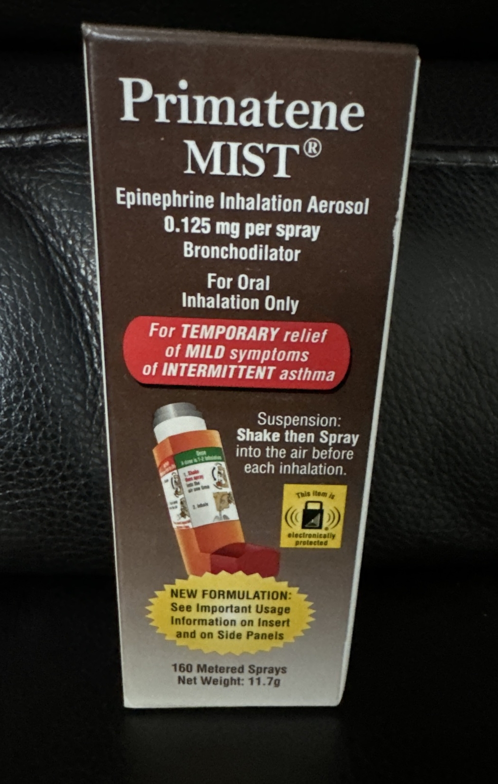 Primatene Mist Epinephrine Inhalation Aerosol 160 Sprays EXP 01/2026