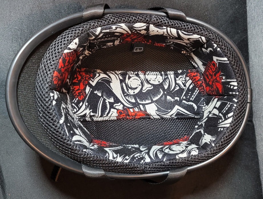 REAL Crazy Al'sWORLD'S SMALLEST LIGHTEST Switchback Reversible Helmet FlatBlack