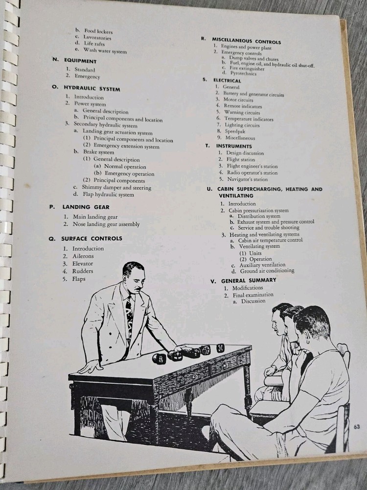 Original Lockheed Constellation Indoctrination Training for Airline Operation