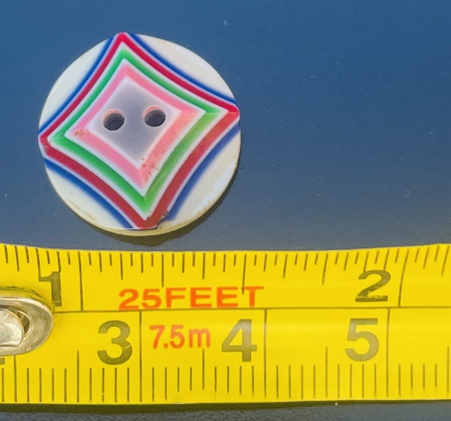 Lea Stein Rhodoid Multi Layer 2-hole Button