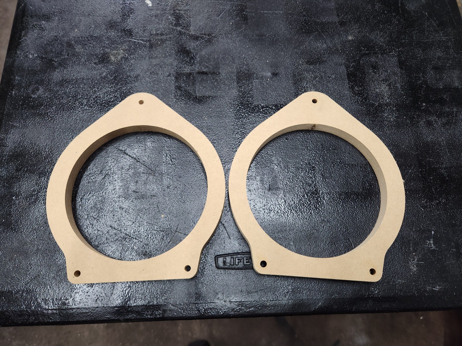 GM 6.5 inch Door speaker mounting adapters Chevy GMC Cadillac Buick Hummer Pair