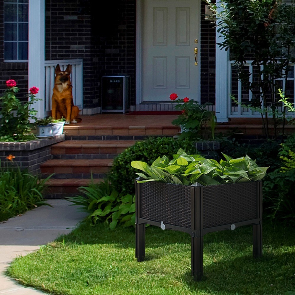 NEW! Modern Home Raised Planter Kit - Stackable Modular Flower/Garden Bed Kit