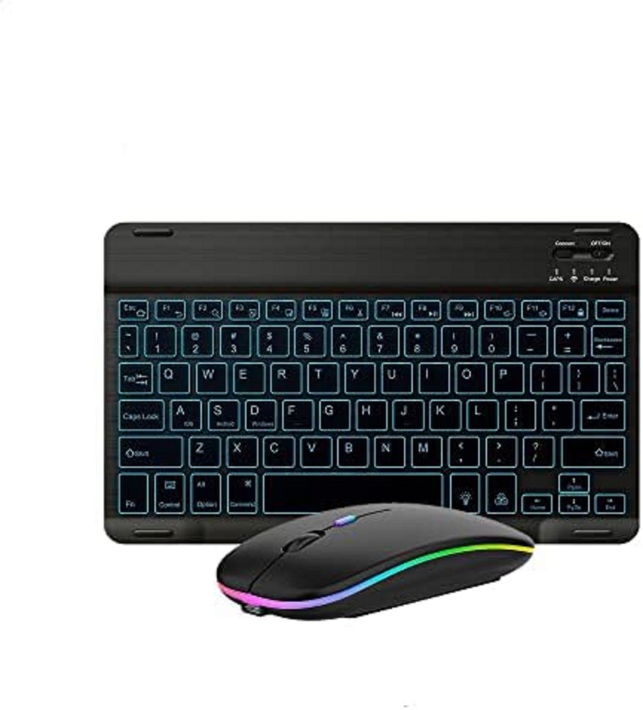 Bluetooth Keyboard and Mouse Combo for iPad - Rechargeable Wireless Keyboard.