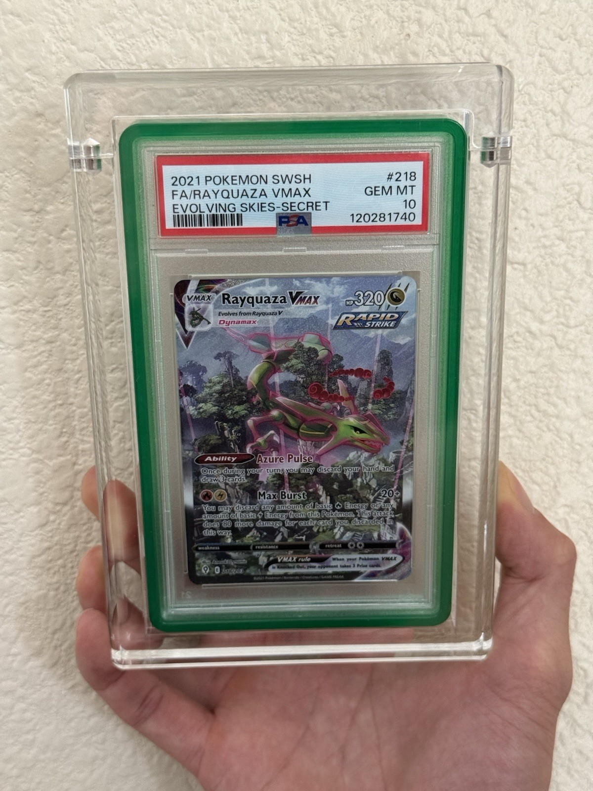 PSA Graded Card Acrylic Display Case With GradedGuard / Bumper Magnetic Top