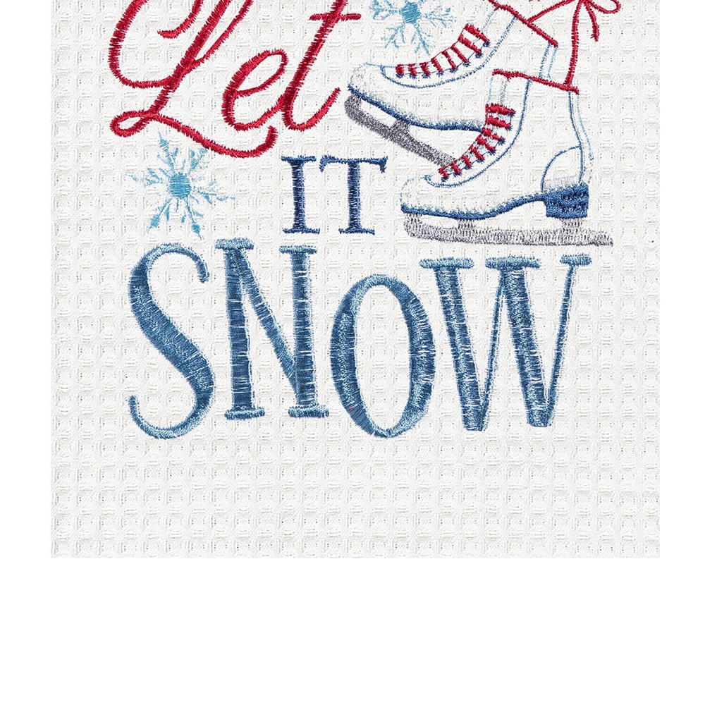 Let It Snow Skates Towel