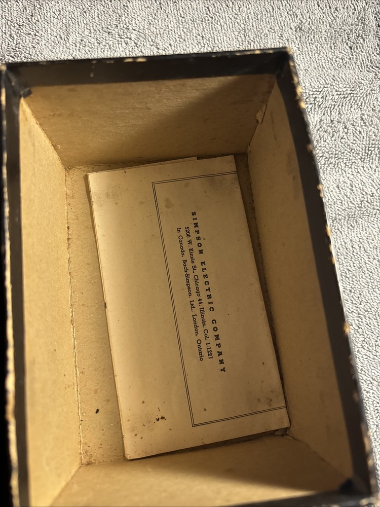 simpson capacity bridge model 381 With Original Box Vintage