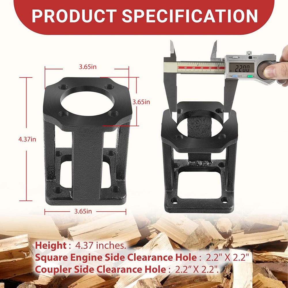 Log Splitter Hydraulic Pump Mount Replacement Brackets for 5-7 Hp Engines