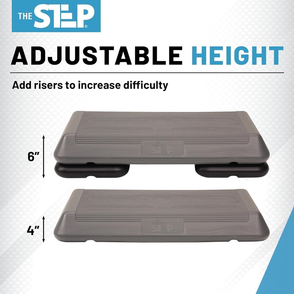 Step Platform Recyclable Hdpe Adjustable Height for Cardio and Strength