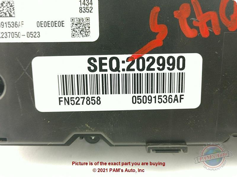 Used A/C Selector Switch fits: 2015 Chrysler 200 automatic temperature control d