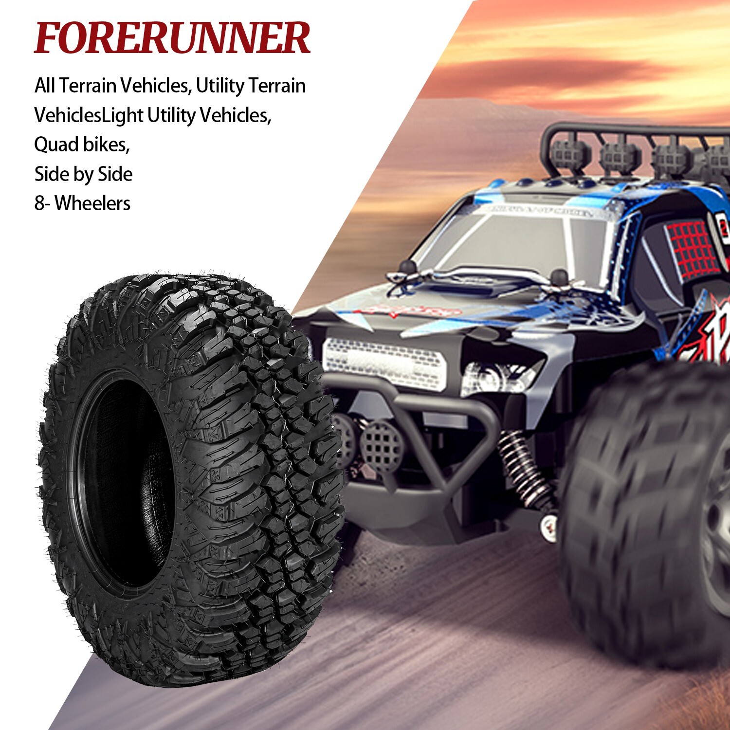 Set 4 30x10x14 ATV Tires 30x10-14 8PR Radial UTV 30 10R 14 All Terrain Tubeless