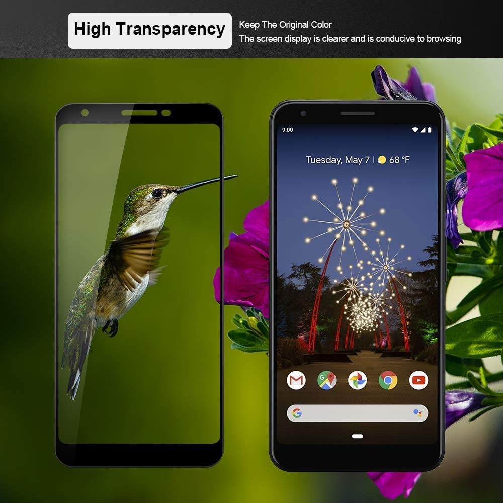 For Google Pixel 4 XL - 3 Pack Privacy Screen Protector Tempered Glass Full