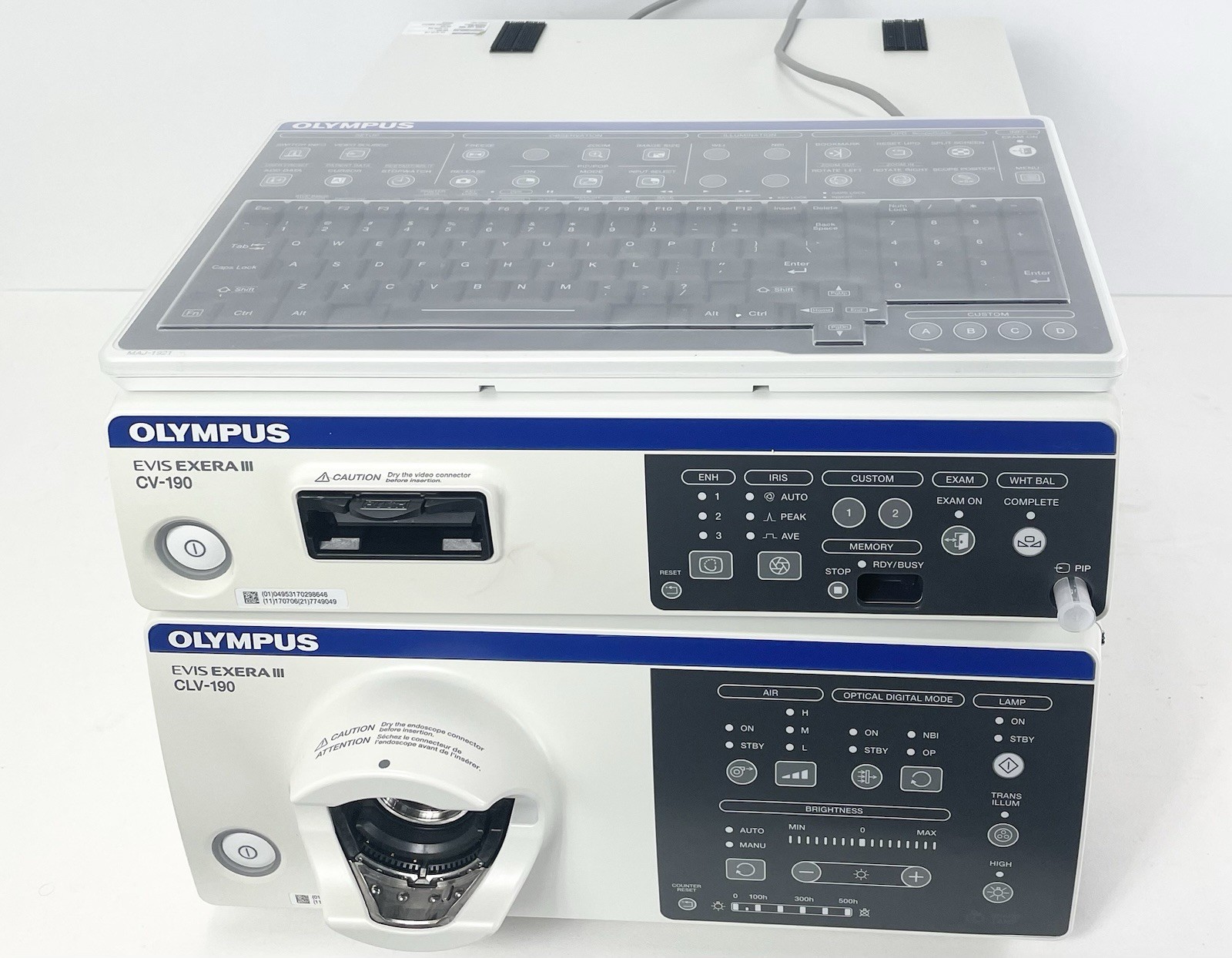 Olympus CLV-190 and CV-190 Light source and Video Processor Suitable for 190 Ser