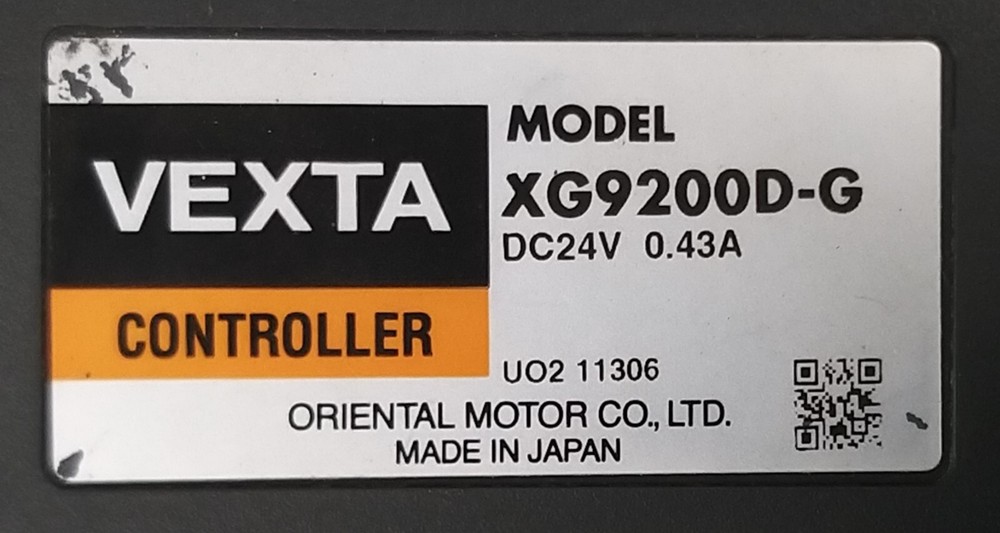 ORIENTAL MOTOR XG9200D-G Controller, USED