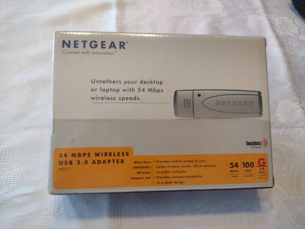 Netgear 54 MBPS Wireless USB 2.0 Adaptor - WG111