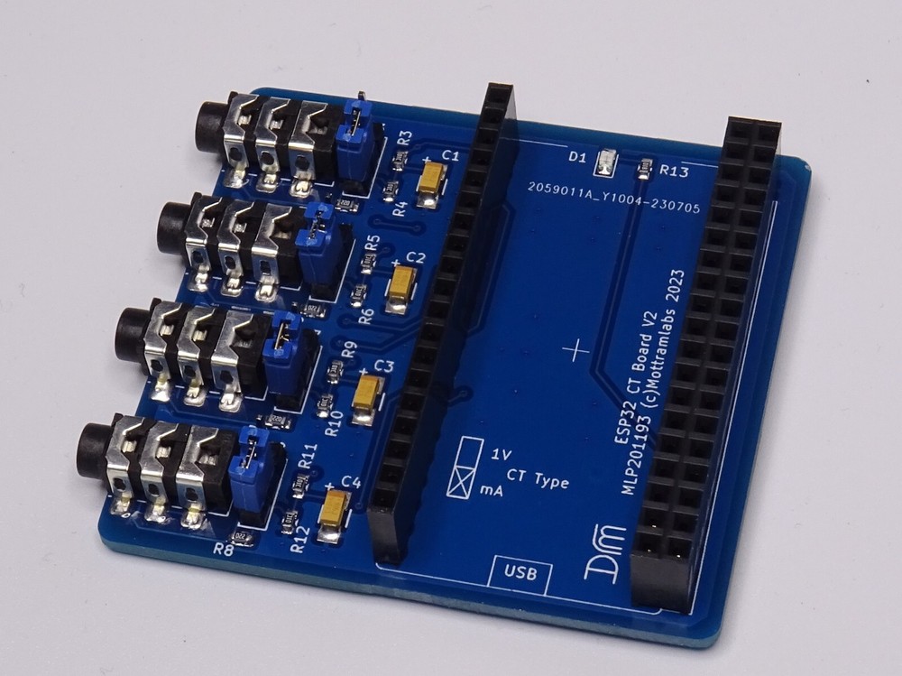 4 Channel ESP32 Mains Current Sensor V2 - Node-MCU 38-Pin SCT013 - 100A/50mA